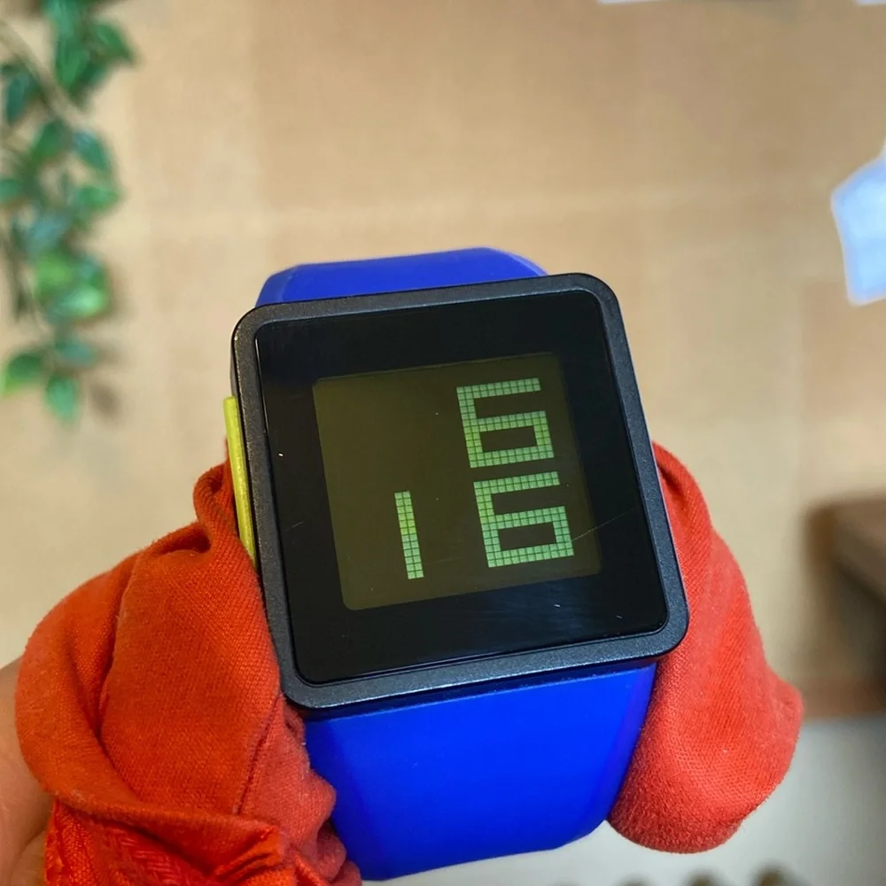 Nixon the Newton Digital Blue and Green Digital Watch